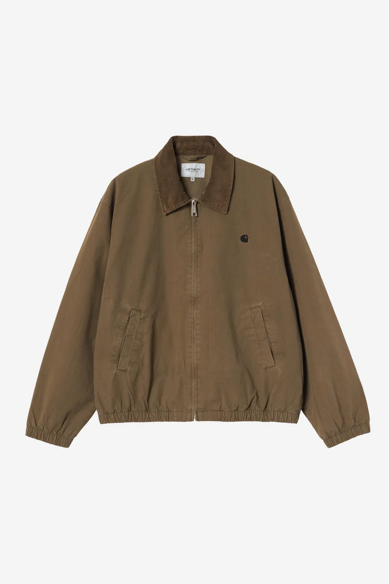 Carhartt Wip MADISON RIPSTOP JACKET Dark Beech / Black garment dyed