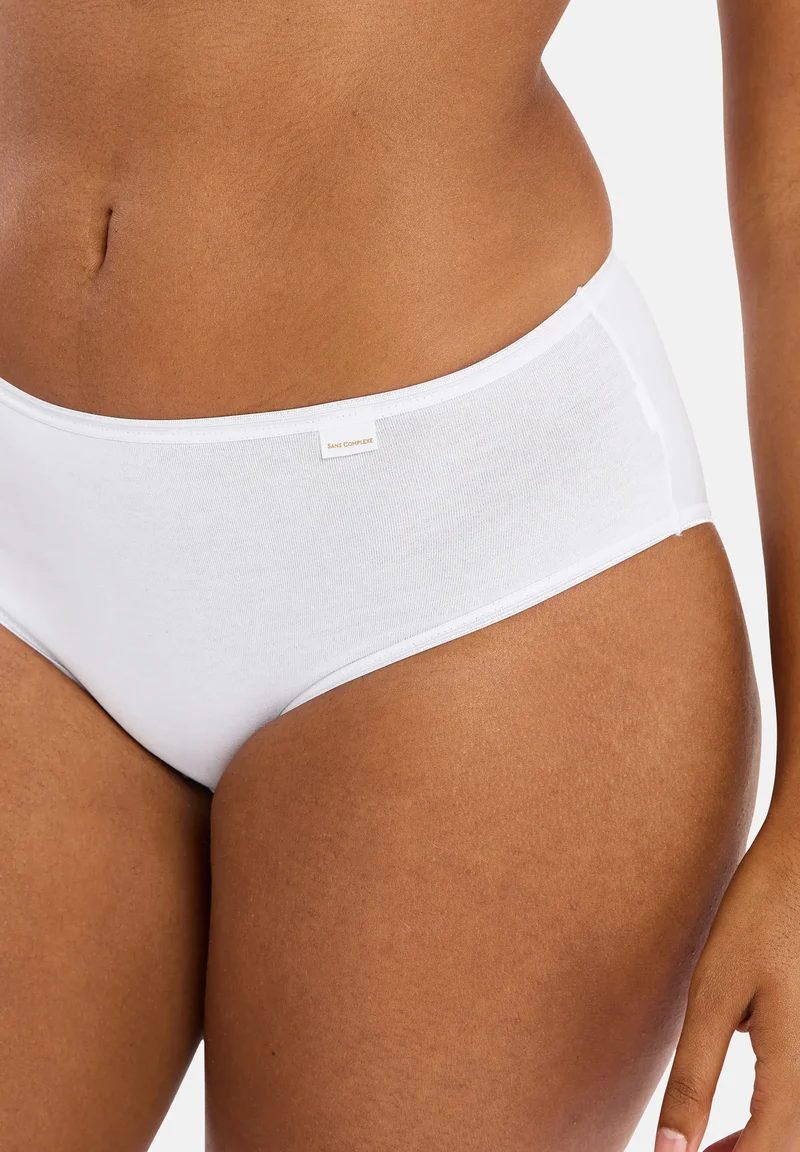 Lot de 3 slips Simplement Coton Blanc