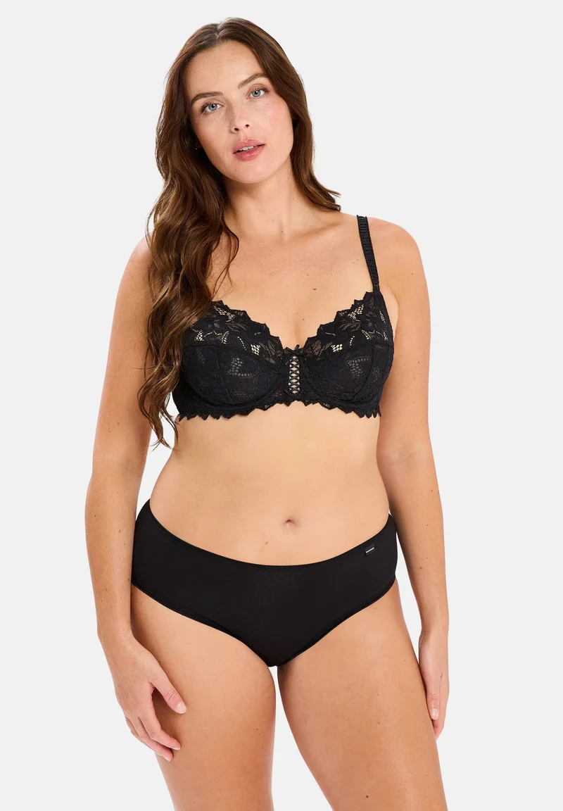 Lot de 3 slips Simplement Coton Noir