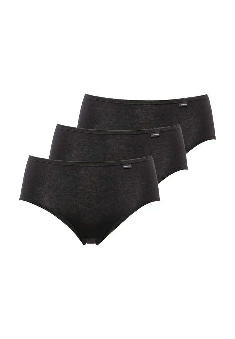 Lot de 3 slips Simplement Coton Noir