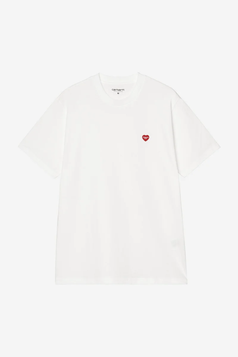 Carhartt Wip SMALL HEART S/S TEE White / Red