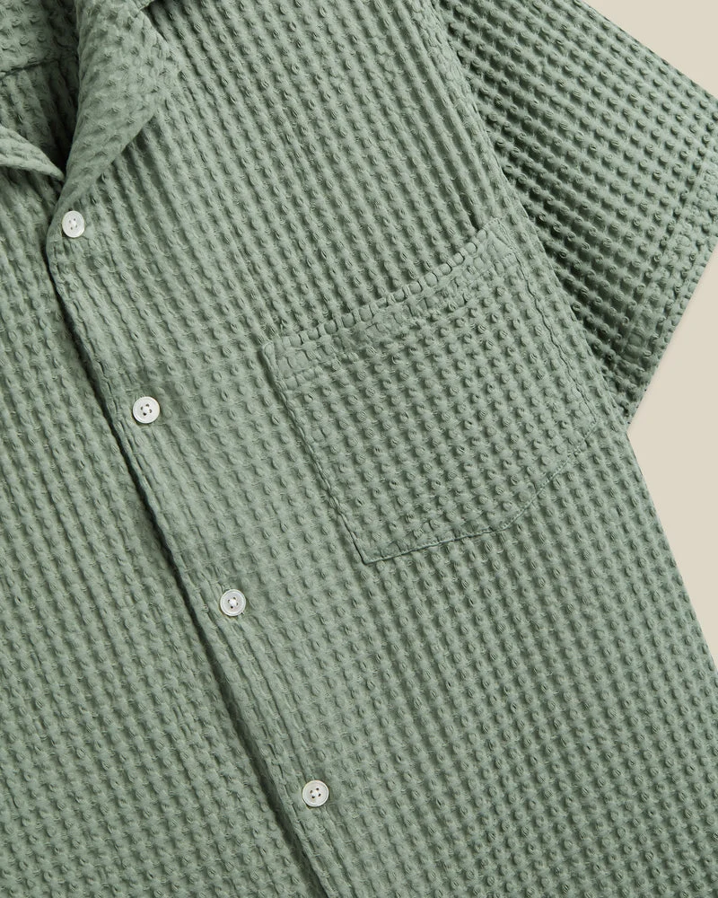 Portuguese Flannel CORNELIUS S/S SHIRT Green