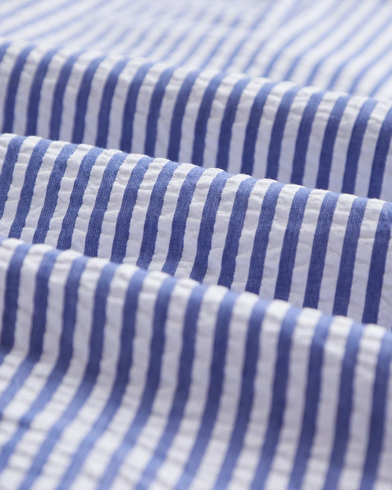 Portuguese Flannel ATLANTICO STRIPE L/S SHIRT Blue