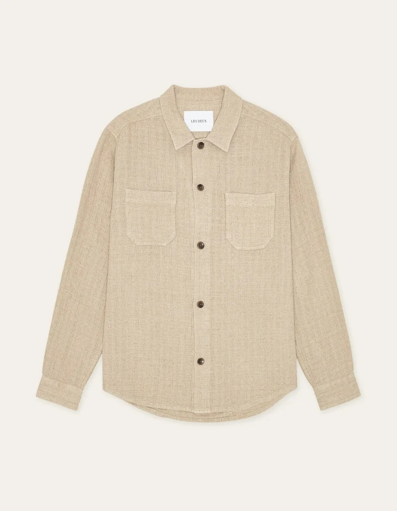 Les Deux HAMILTON OVERSHIRT Light Sand