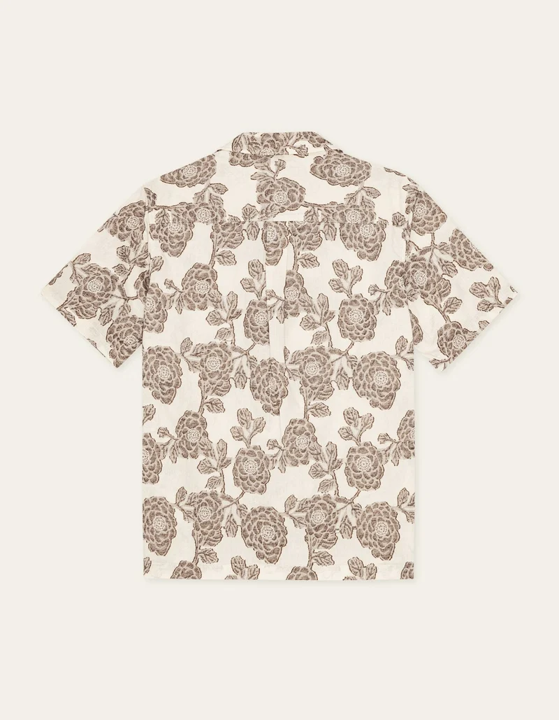 Les Deux LESLEY FLOWER JACQ S/S SHIRT Ivory