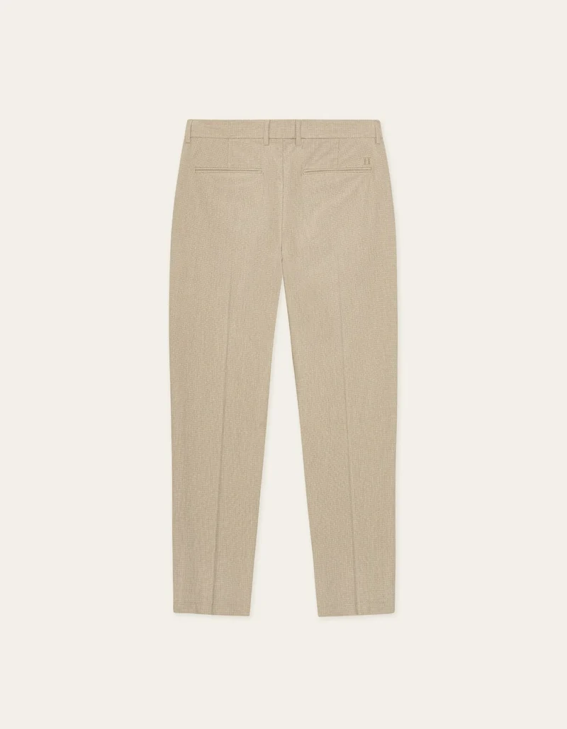 Les Deux COMO REG MINI CHECK PANT PANTS Dark Sand