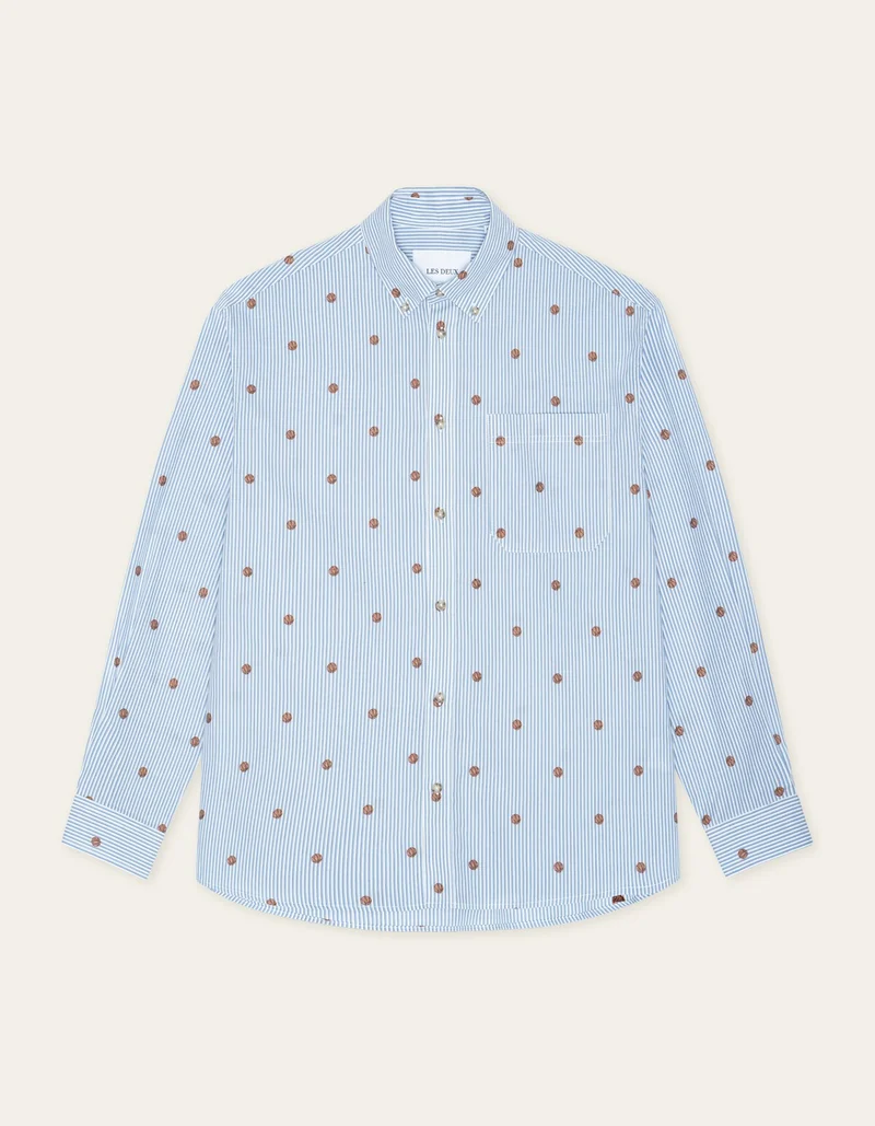 Les Deux KOLTON STRIPE BASKET AOE SHIRT Allure