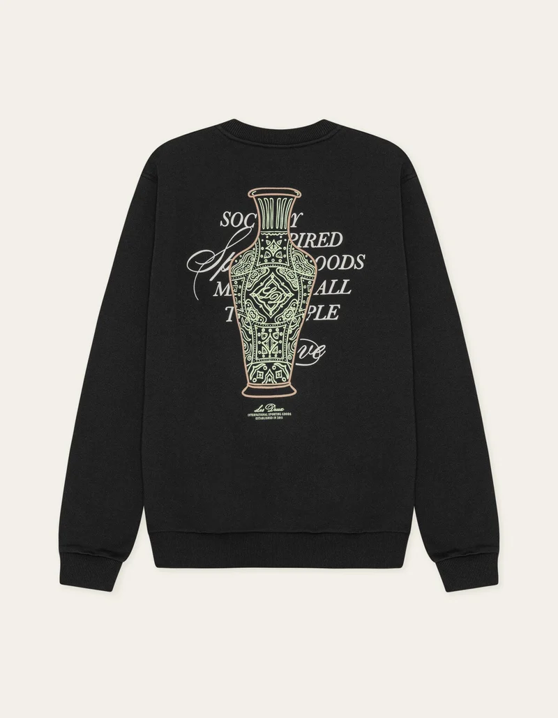 Les Deux BEN FAIENCE SWEATSHIRT Black