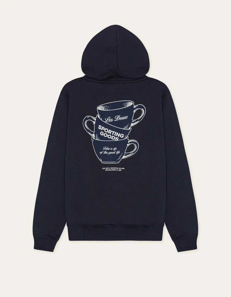 Les Deux BEN ARTIST HOODIE Dark Navy