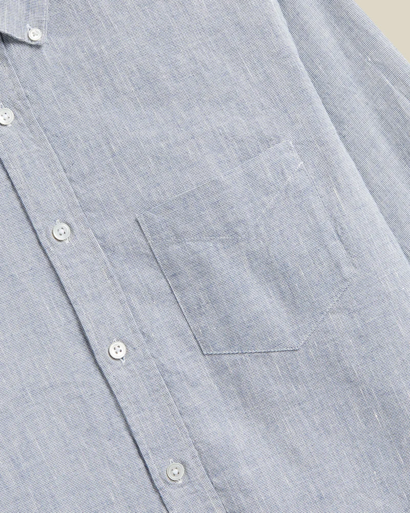 Portuguese Flannel GRANULAR L/S SHIRT Blue