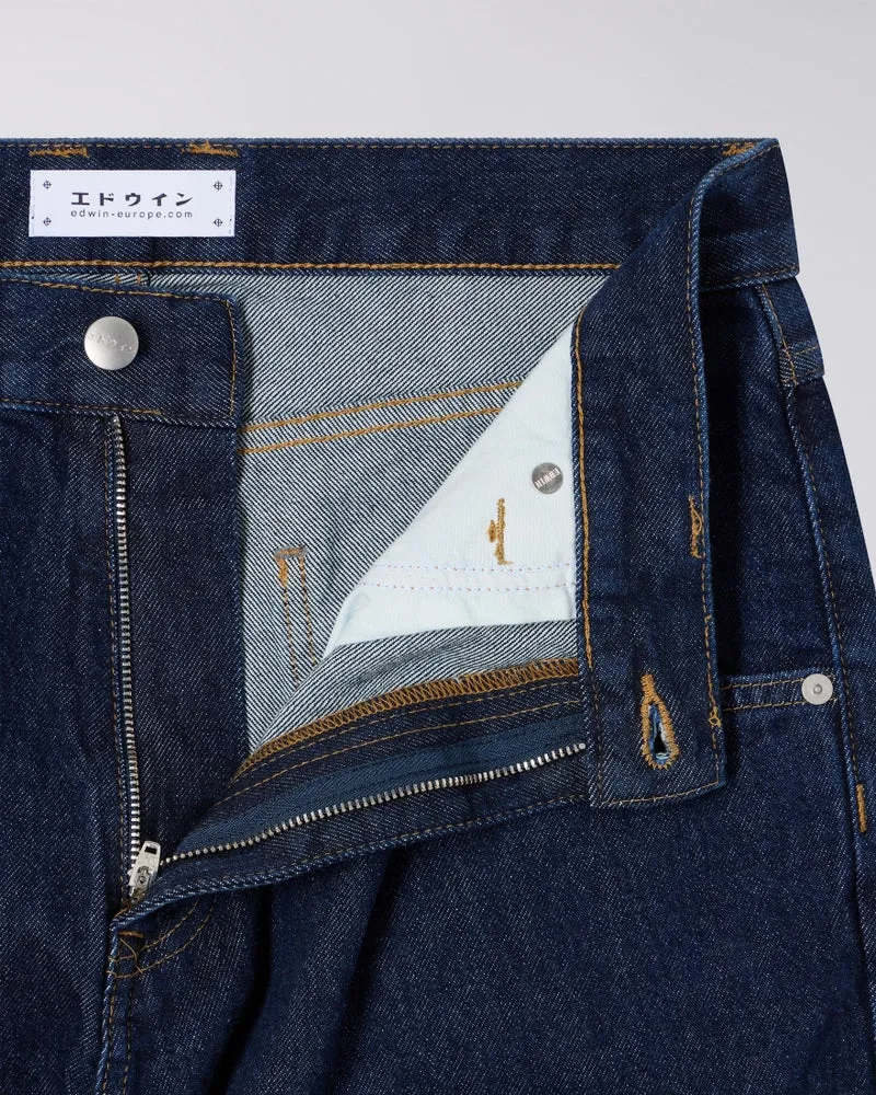 Edwin TYRELL PANT Blue dark marble wash