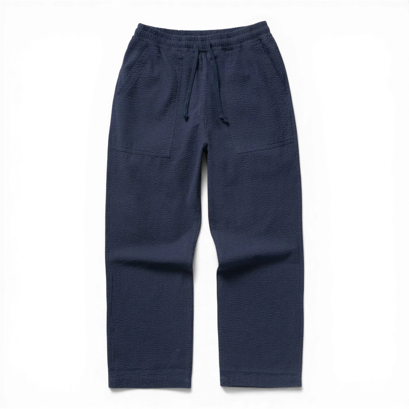 Service Works SEERSUCKER CHEF PANTS Dark Navy