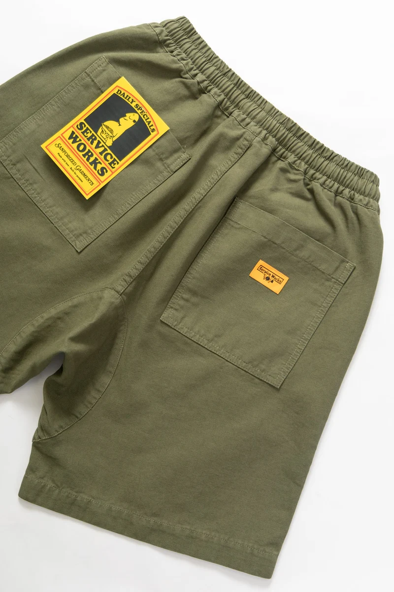 Service Works CANVAS CHEF SHORT Olive