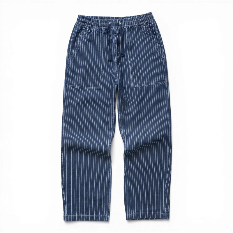 Service Works PINSTRIPE DENIM CHEF PANTS Indigo