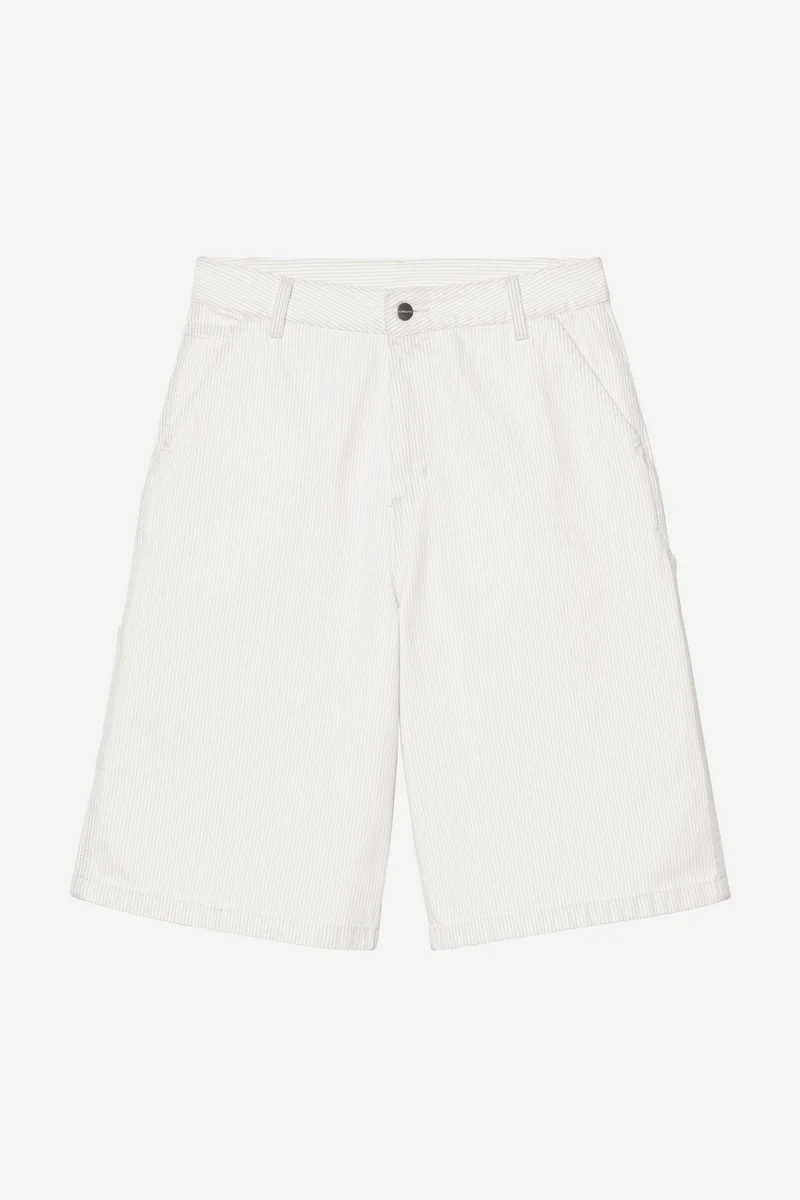 Carhartt Wip W MERCER SINGLE KNEE SHORT Mercer Stripe Graphite / Wax bleached