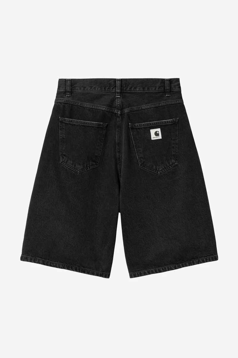 Carhartt Wip W BRANDON SHORT Black Stone Wash