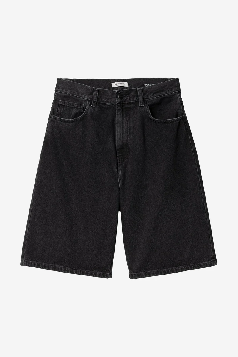 Carhartt Wip W BRANDON SHORT Black Stone Wash