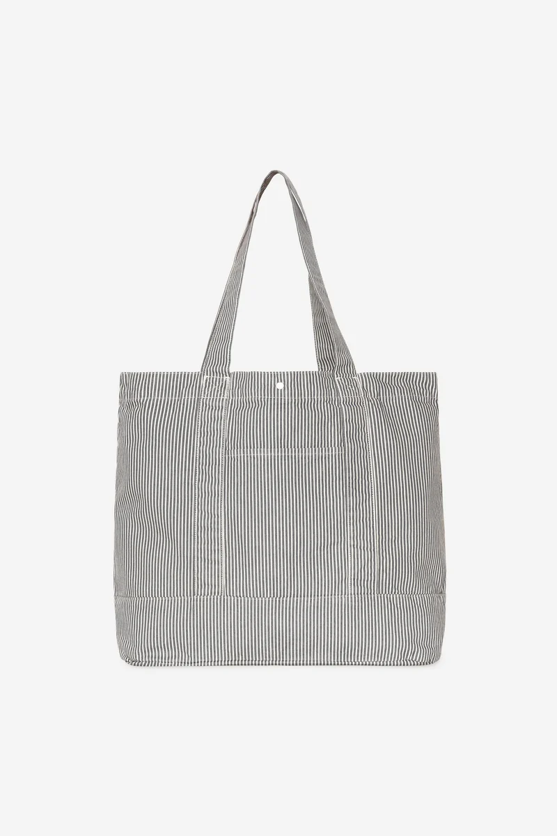 Carhartt Wip MERCER TOTE BAG Mercer Stripe Graphite black Wax