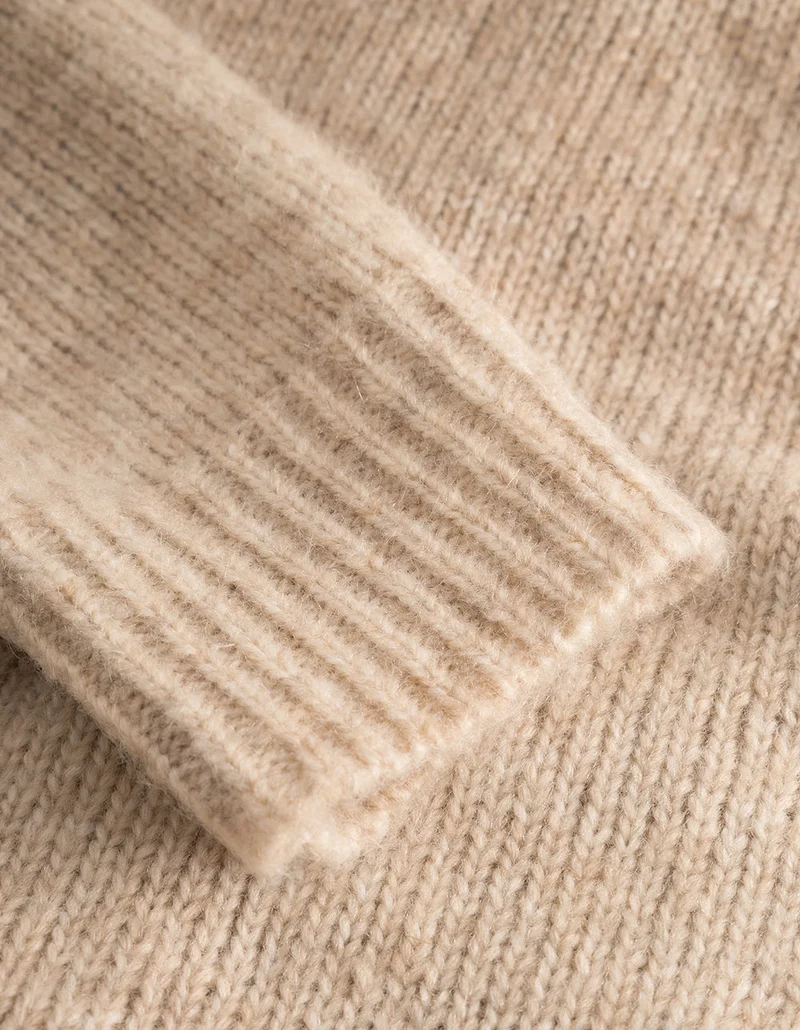 Les Deux Gannon Gradient Zipper Cardigan Prairie Sand