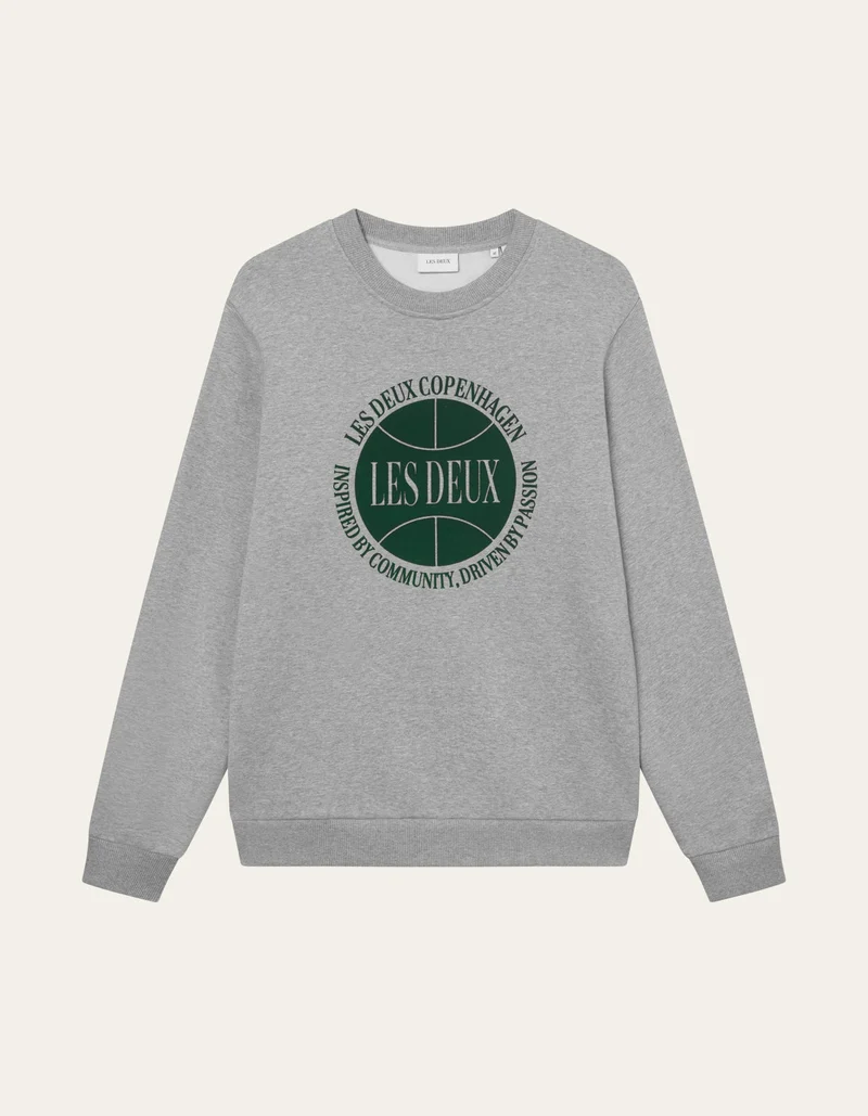 Les Deux Ben Basketball Sweatshirt Light Grey Melange