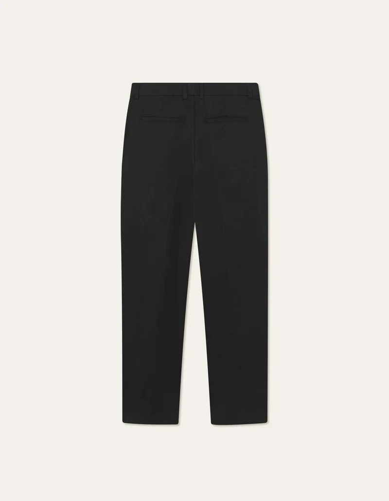 Les Deux Randall Pleated Twill Suit Pants Black
