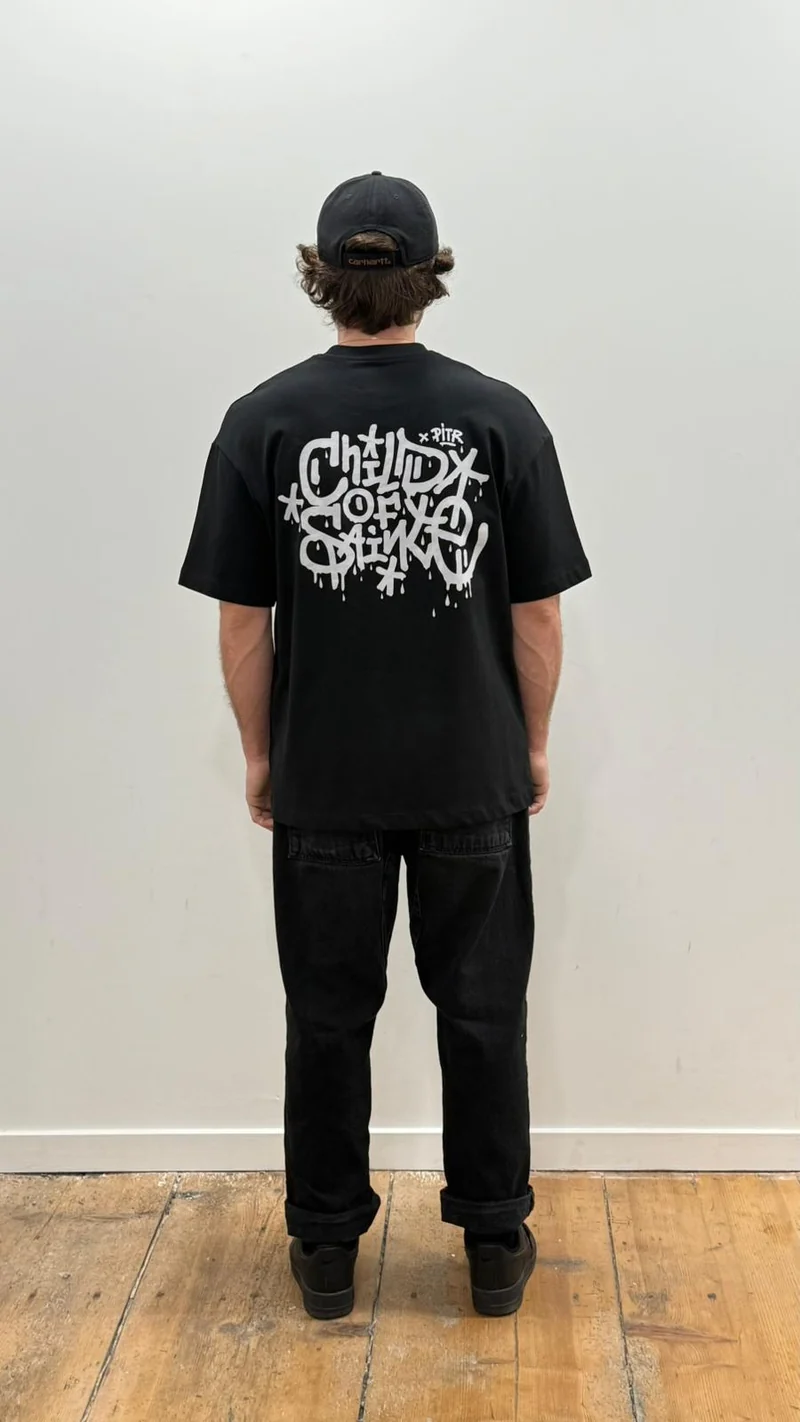 T Shirt Saint-Etienne Child Of Sainté X PITR PRT PREM Noir/Anthracite