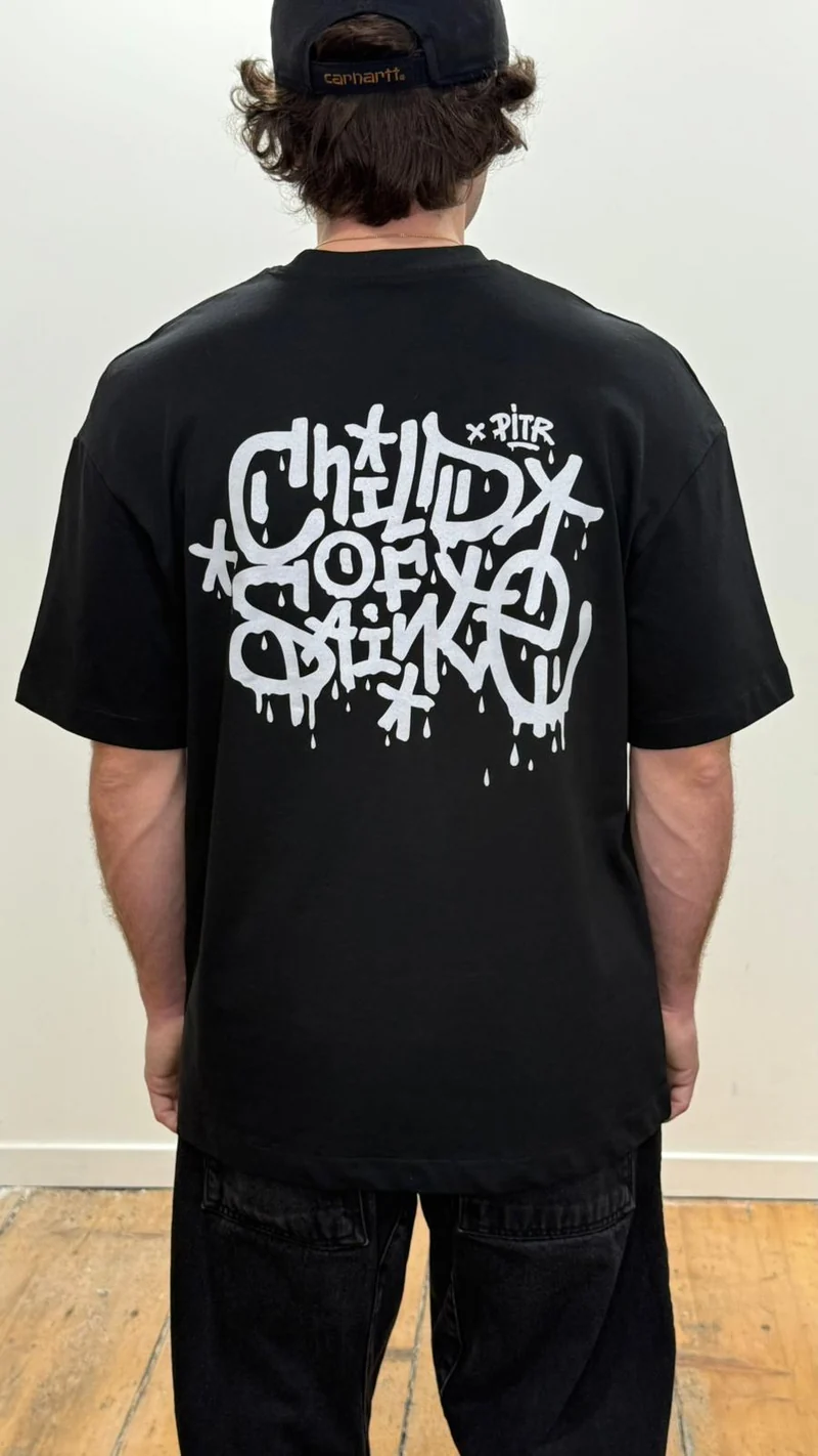 T Shirt Saint-Etienne Child Of Sainté X PITR PRT PREM Noir/Anthracite