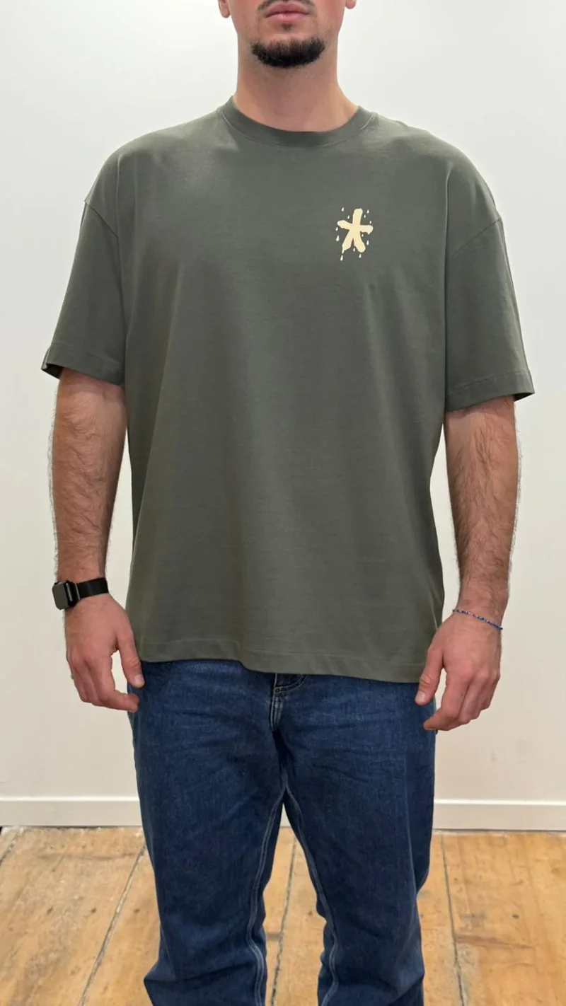 T Shirt Saint-Etienne Child Of Sainté X PITR PRT PREM Khaki/Beige