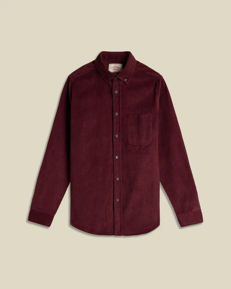 Portuguese Flannel LOBO 2.0 L/S SHIRT Bordeaux