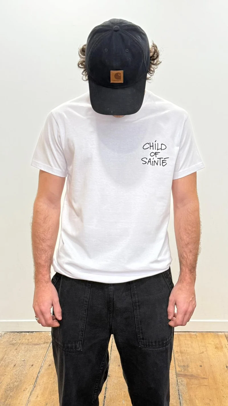 T Shirt Saint-Etienne Child Of Sainté Cœur Blanc