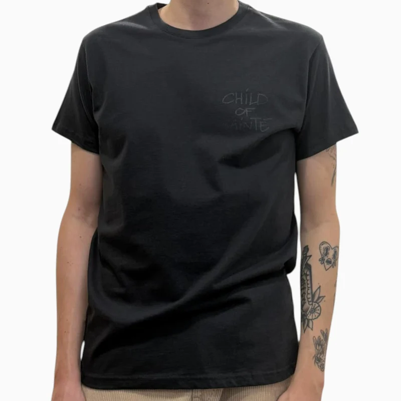 T Shirt Saint-Etienne Child Of Sainté cœur Noir