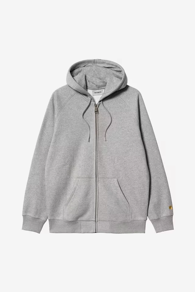 Pull Carhartt Wip HOODED CHASE JACKET Grey Heather Gold