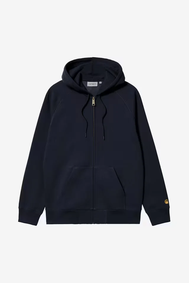 Pull Carhartt Wip HOODED CHASE JACKET Navy Gold