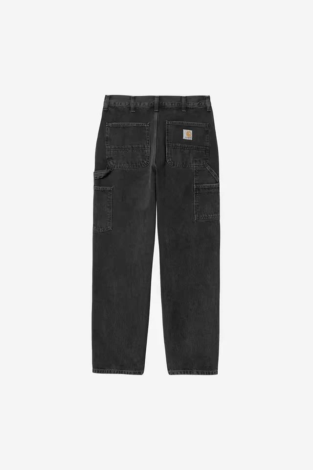 Jean Carhartt Wip SINGLE KNEE PANT Black Stone washed