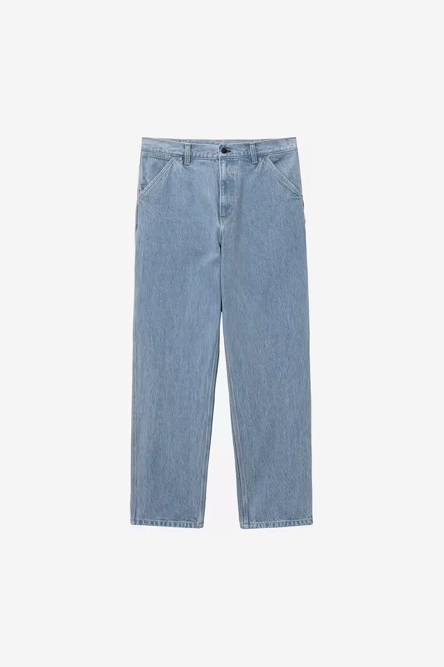 Jean Carhartt Wip SINGLE KNEE PANT Blue Stone bleached