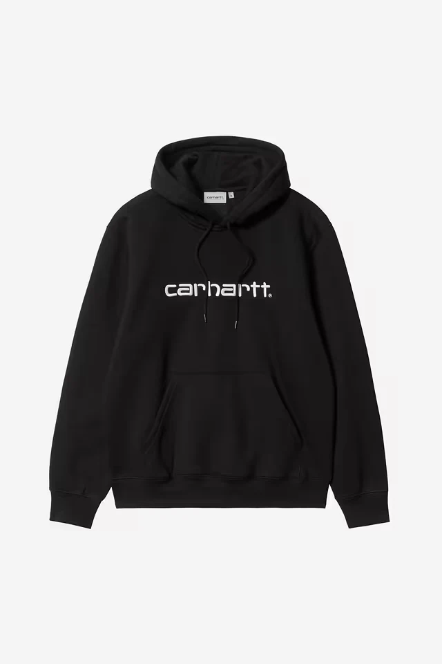 Pull Carhartt Wip HOODED CARHARTT SWEAT Black White