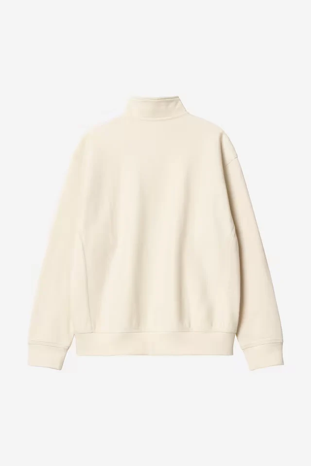 Pull Carhartt Wip HALF ZIP AMERICAN SCRIPT SWEAT Natural
