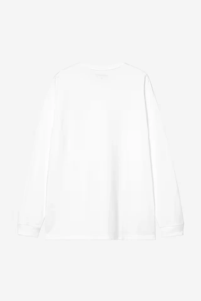 T Shirt Carhartt Wip CHASE L/S TEE White Gold