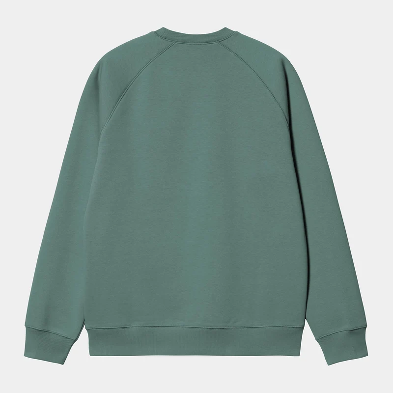 Pull Carhartt Wip CHASE SWEAT Silver Pine
