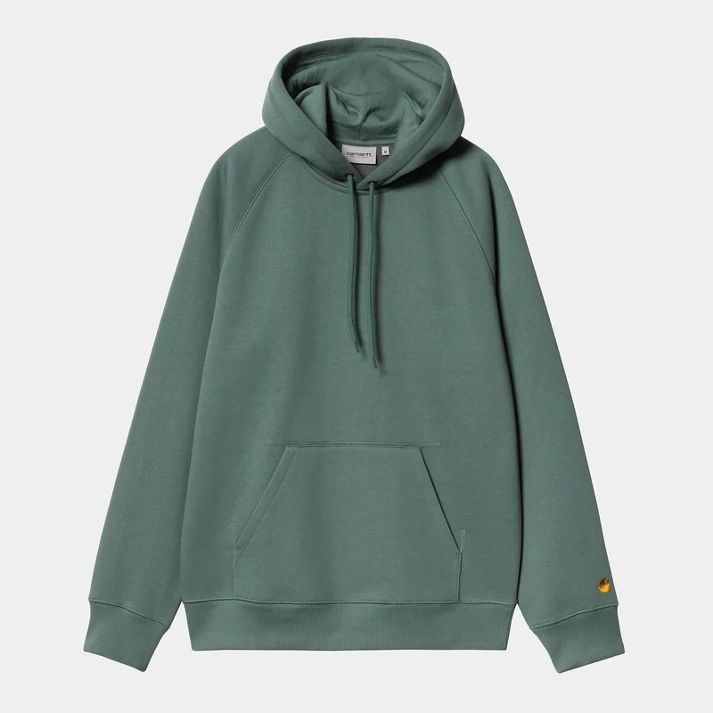 Pull Carhartt Wip HOODED CHASE SWEAT Silver Pine