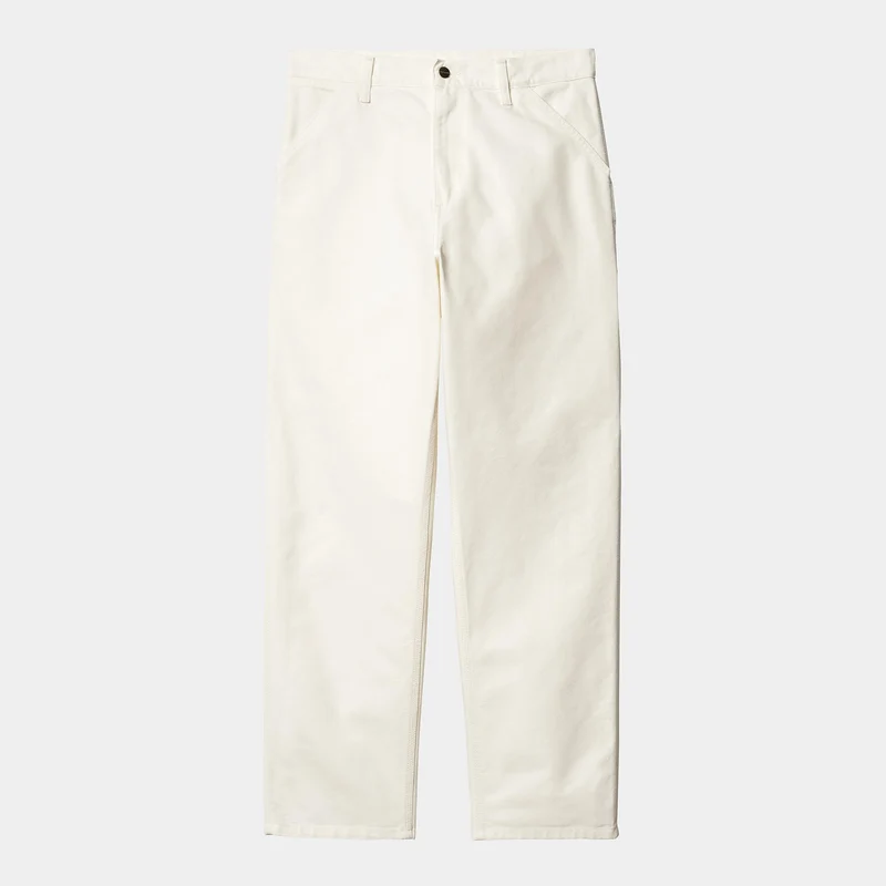 Jean Carhartt Wip SINGLE KNEE PANT Wax Rinsed