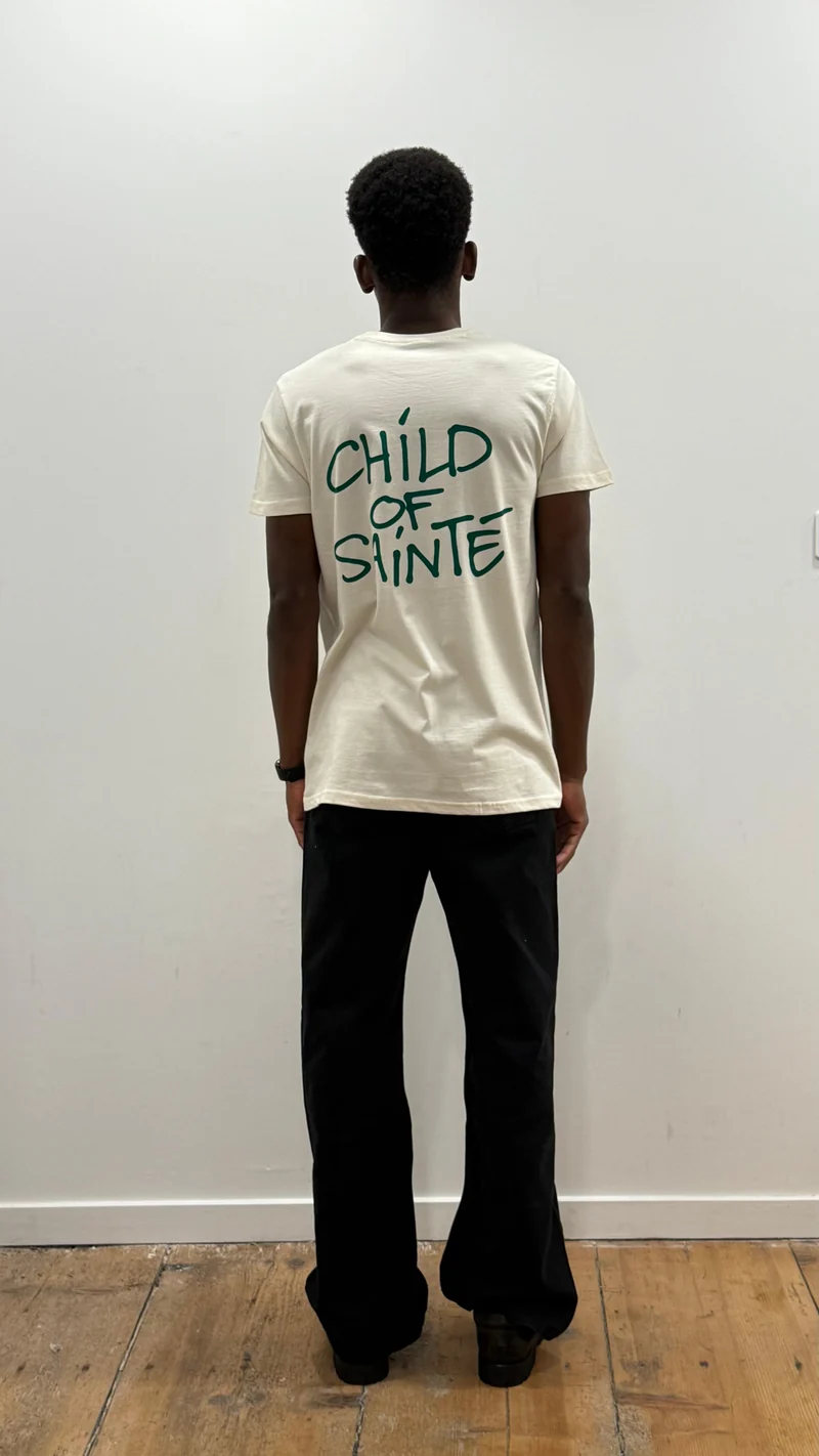 Tee Shirt Saint-Etienne Child Of Sainté Back Natural
