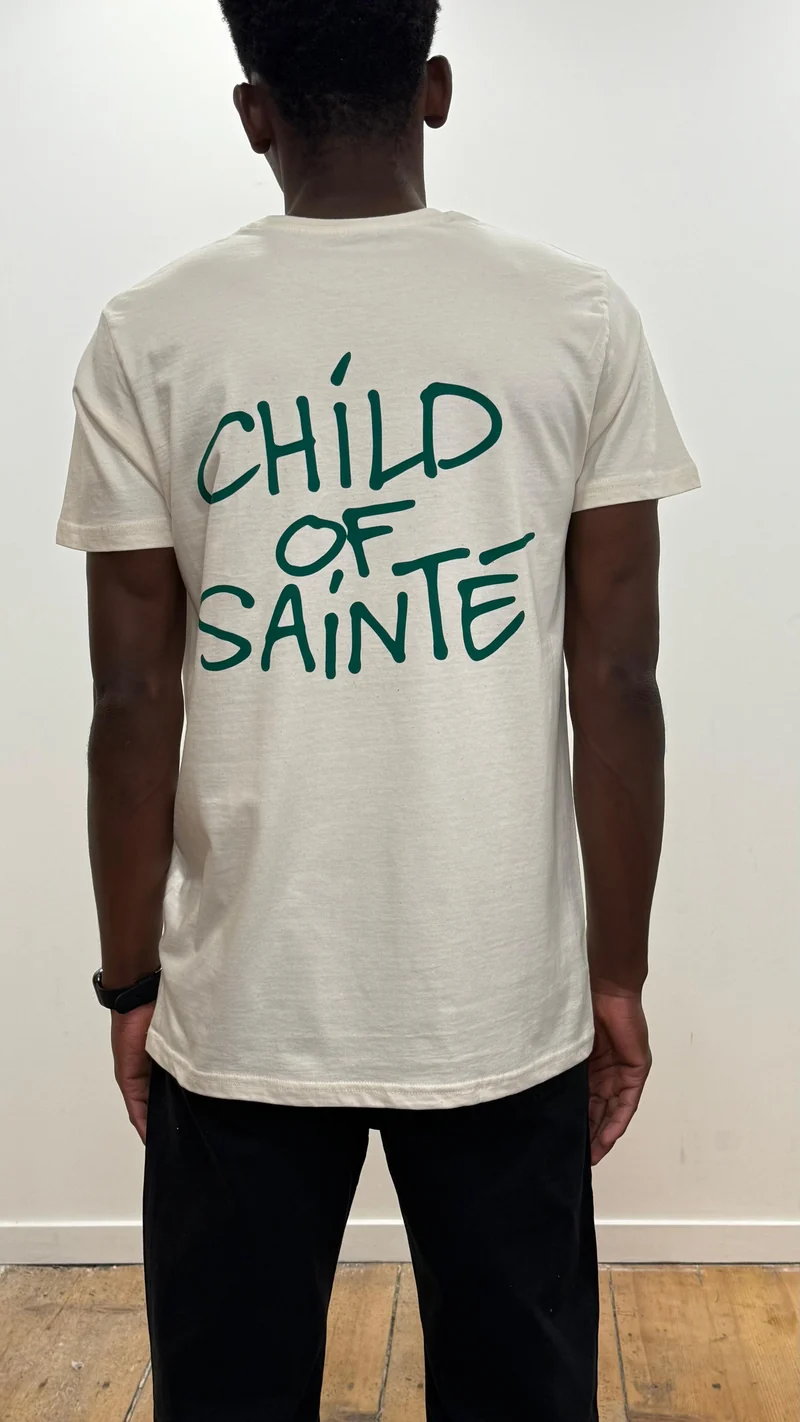 Tee Shirt Saint-Etienne Child Of Sainté Back Natural