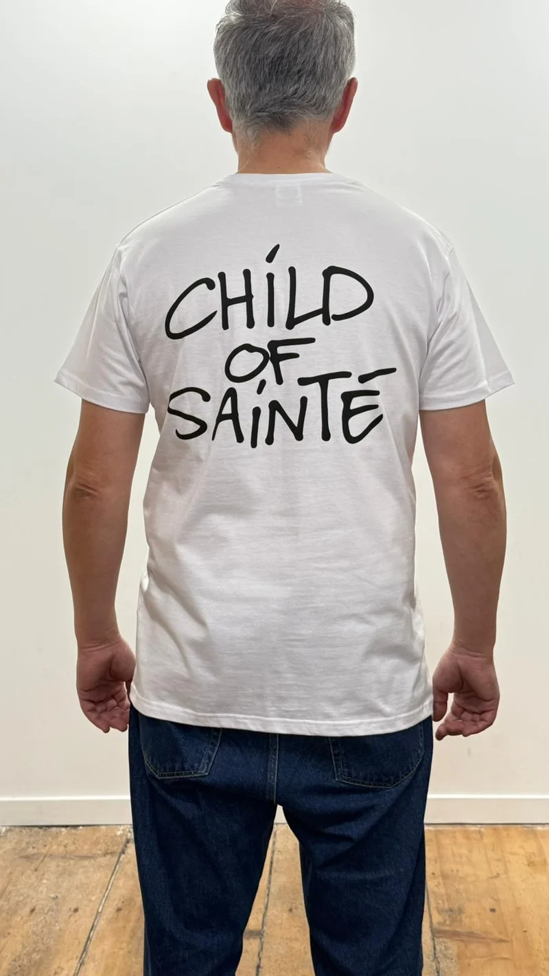 Tee Shirt Saint-Etienne Child Of Sainté Back Blanc
