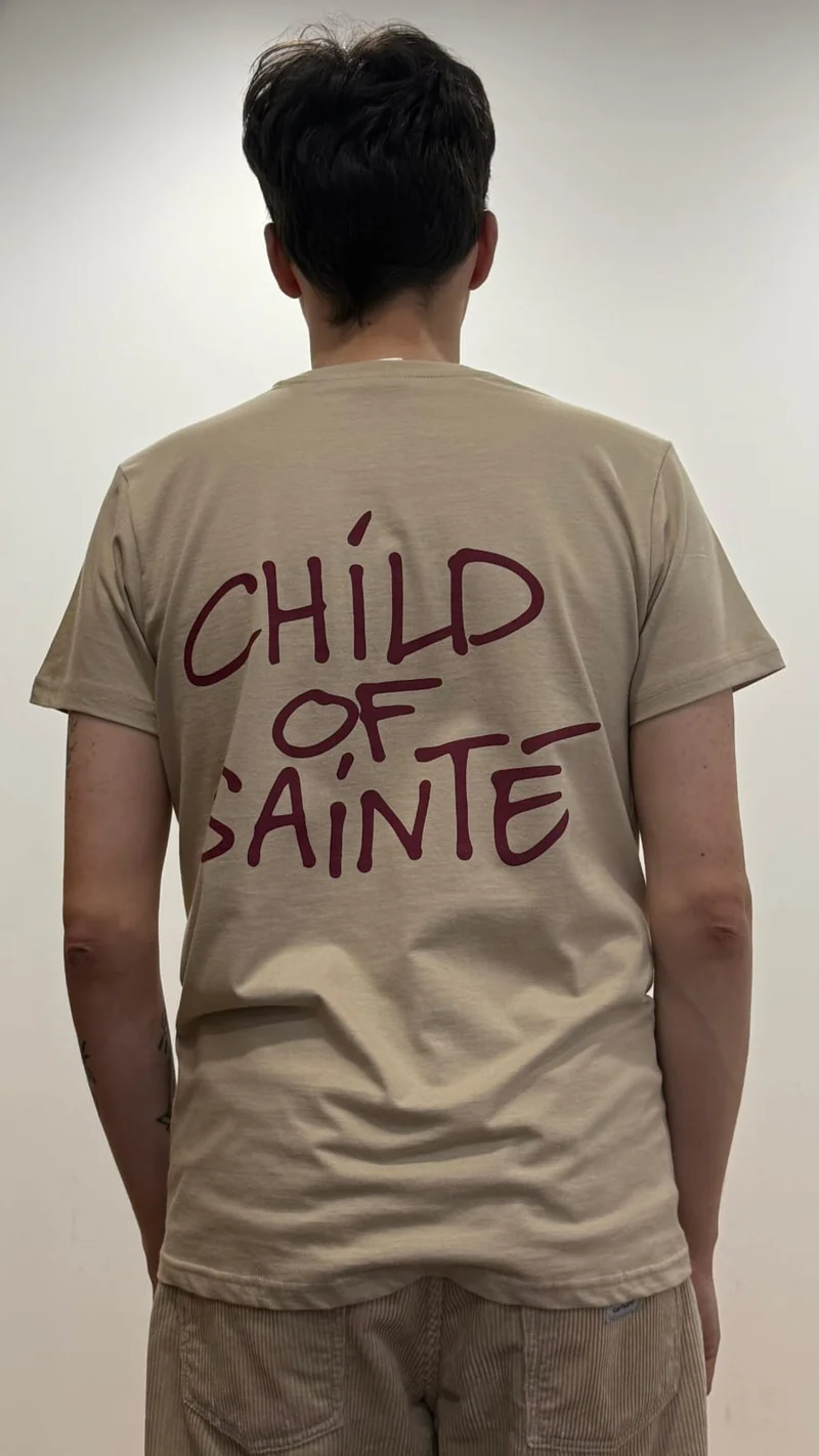Tee Shirt Saint-Etienne Child Of Sainté Back Sable