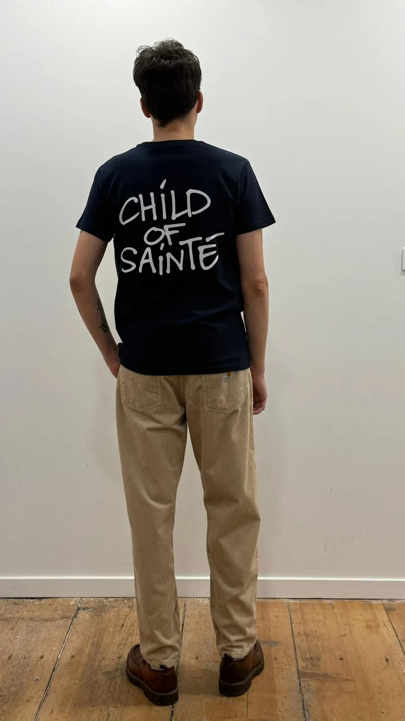 Tee Shirt Saint-Etienne Child Of Sainté Back Marine
