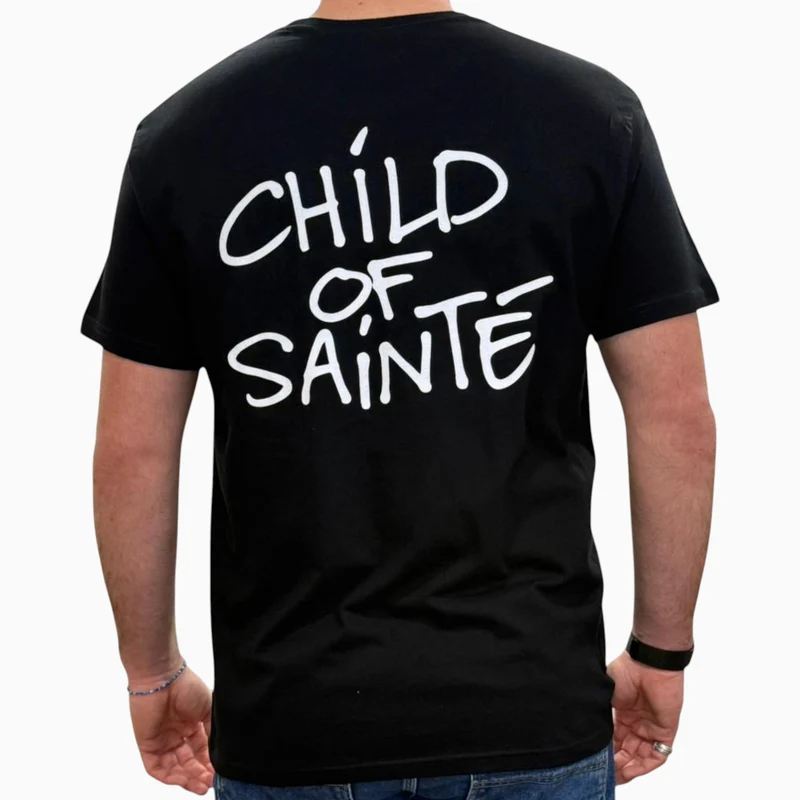 Tee Shirt Saint-Etienne Child Of Sainté Back Noir
