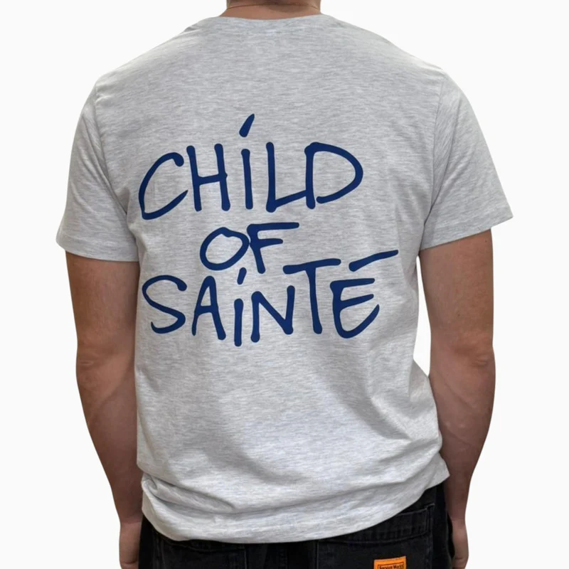 Tee Shirt Saint-Etienne Child Of Sainté Back Gris