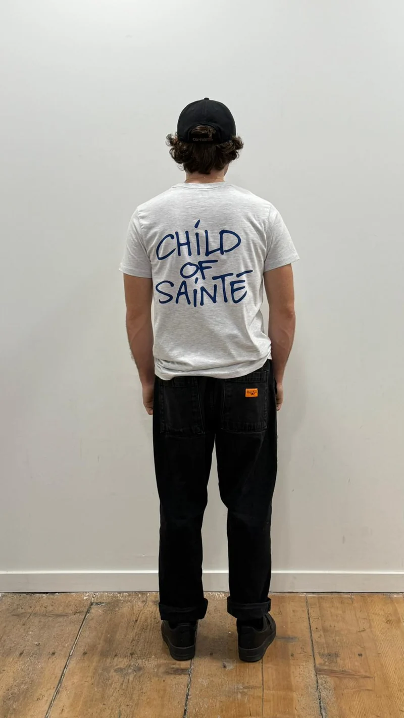 Tee Shirt Saint-Etienne Child Of Sainté Back Gris