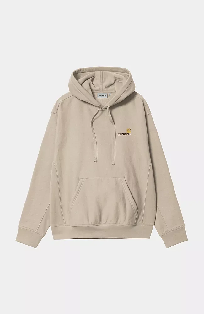 Pull Carhartt Wip HOODED AMERICAN SCRIPT SWEAT Fleur De Sel